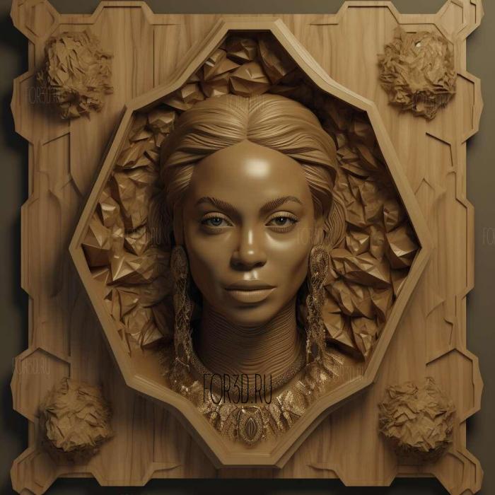 Beyonc 1 stl model for CNC